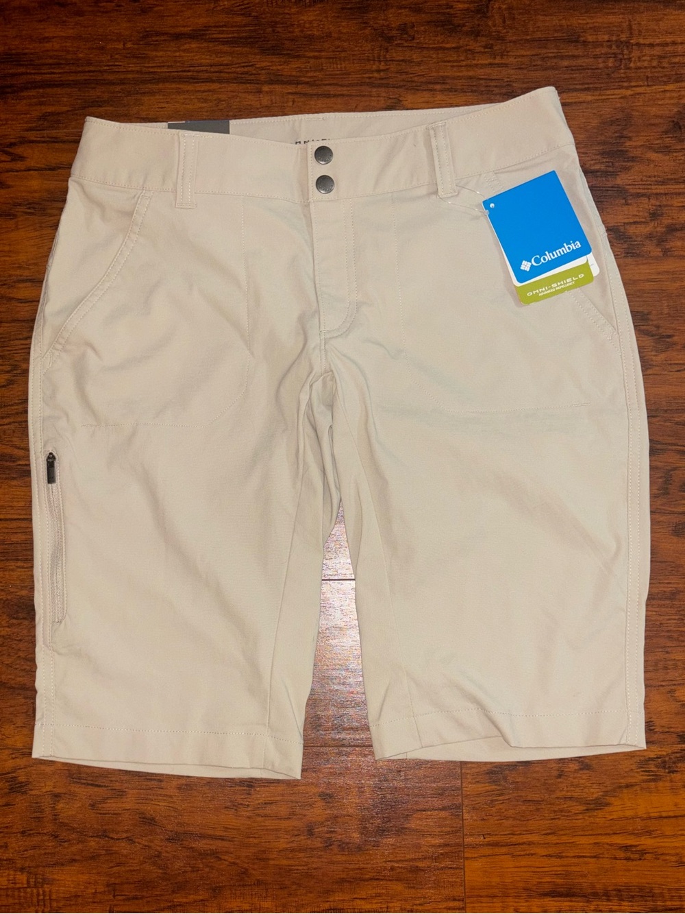 Columbia NWT Omni-Shield Khaki Shorts Saturday Trail 12” Inseam UPF 50 Active